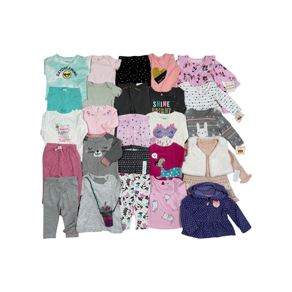 Baby Girl Clothing Lot Size 12 Months 25pcs Carters Gymboree Jumping Beans Dress